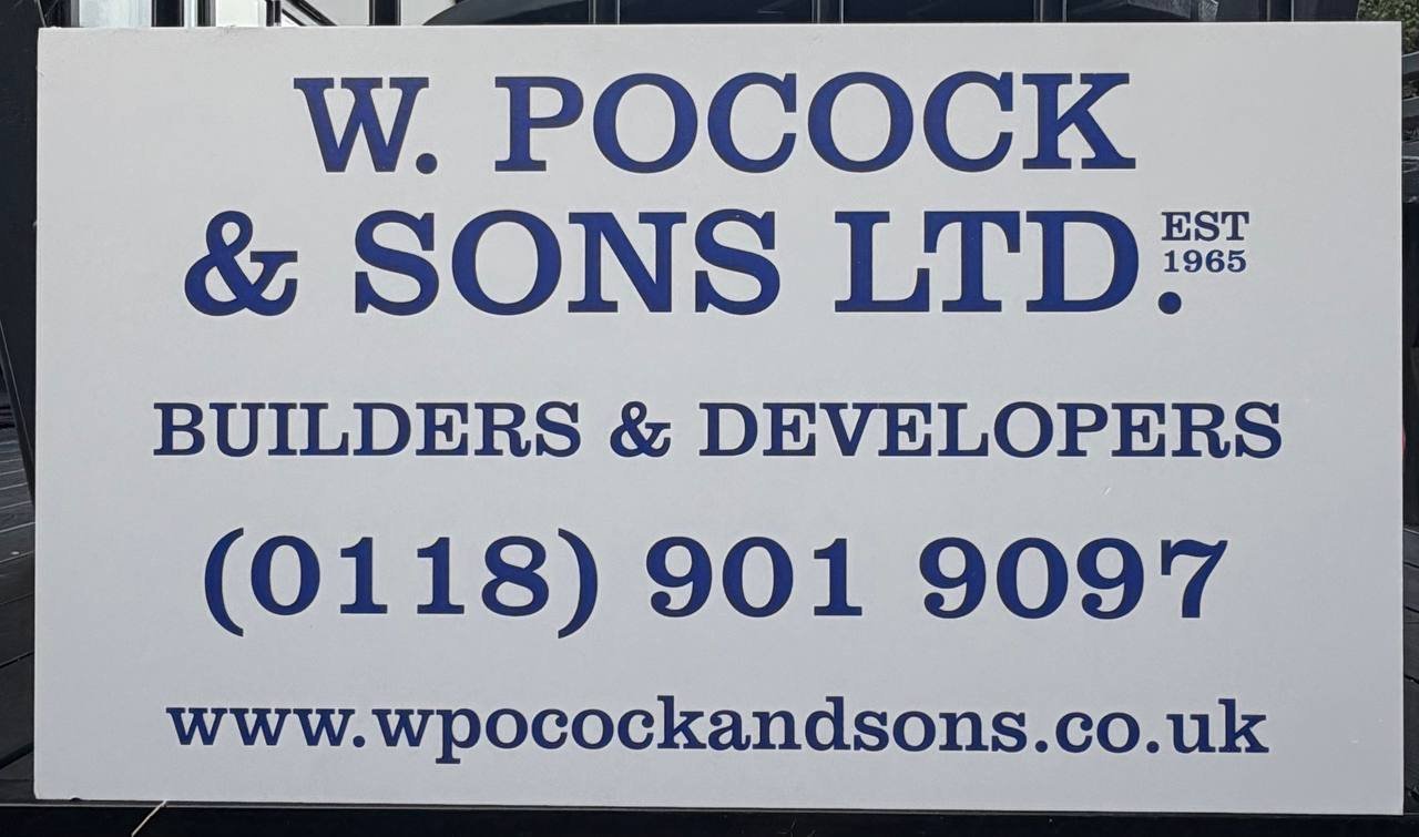 The current W. Pocock & Sons Ltd site board